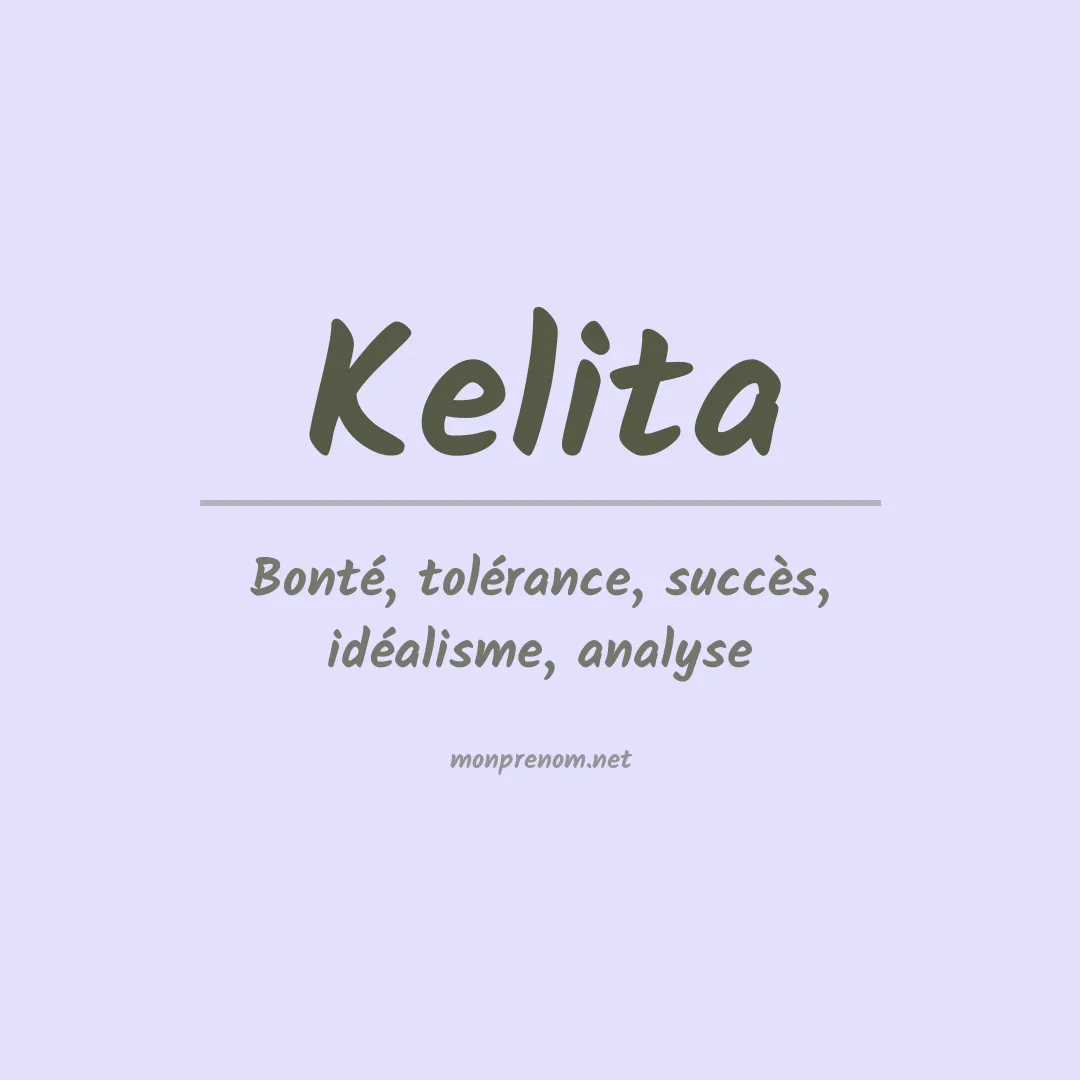 Prénom Kelita
