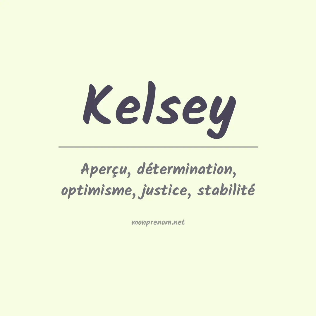 Prénom Kelsey