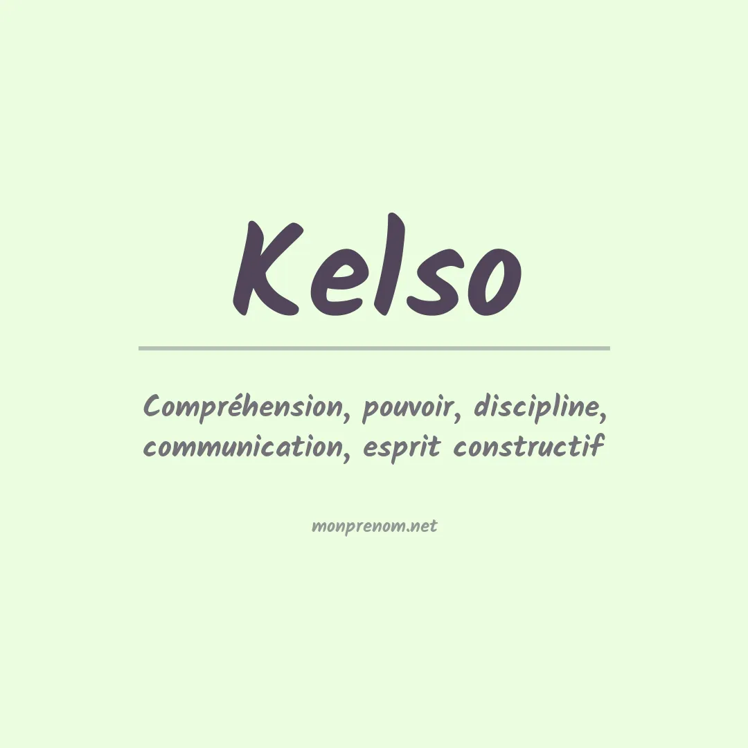 Prénom Kelso