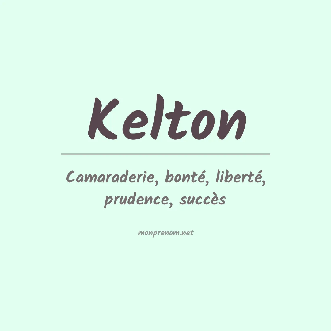 Prénom Kelton