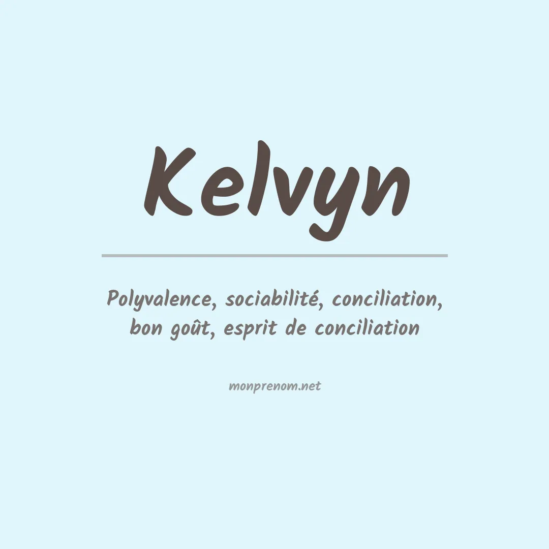 Prénom Kelvyn