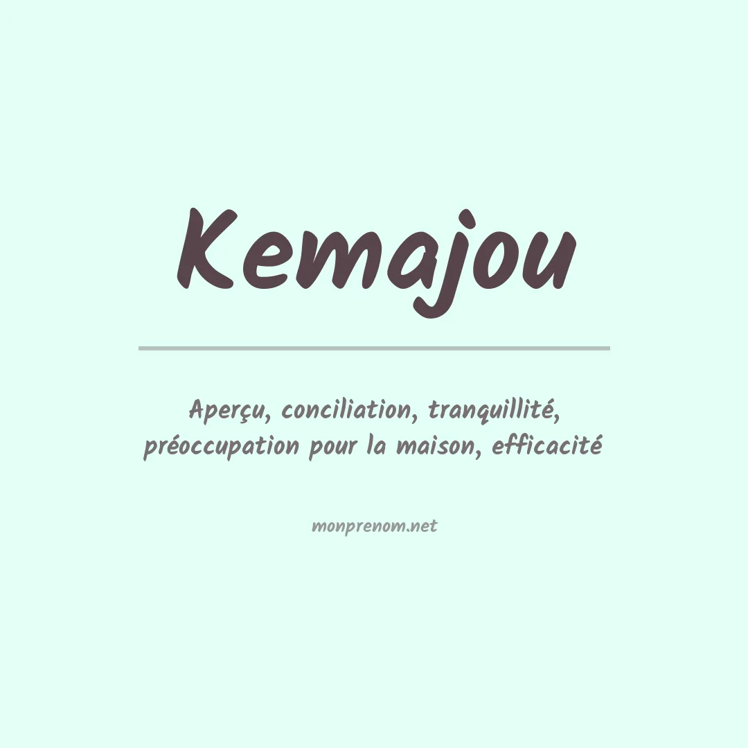 Prénom Kemajou