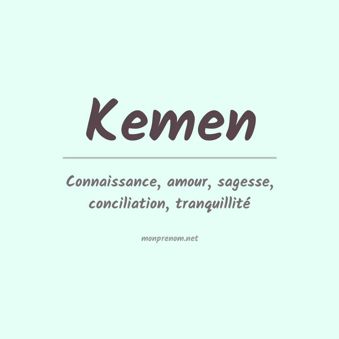 Prénom Kemen