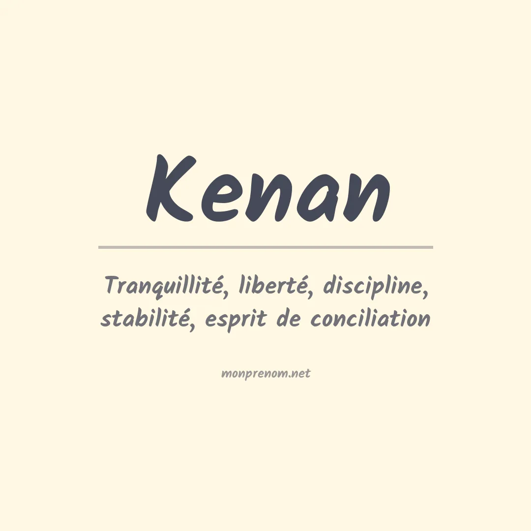 Prénom Kenan