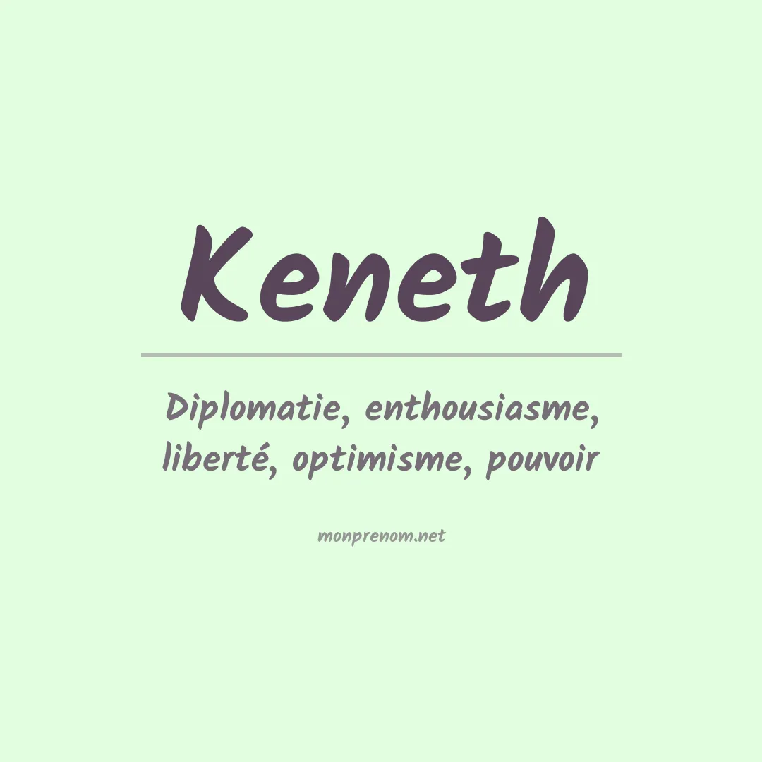 Prénom Keneth