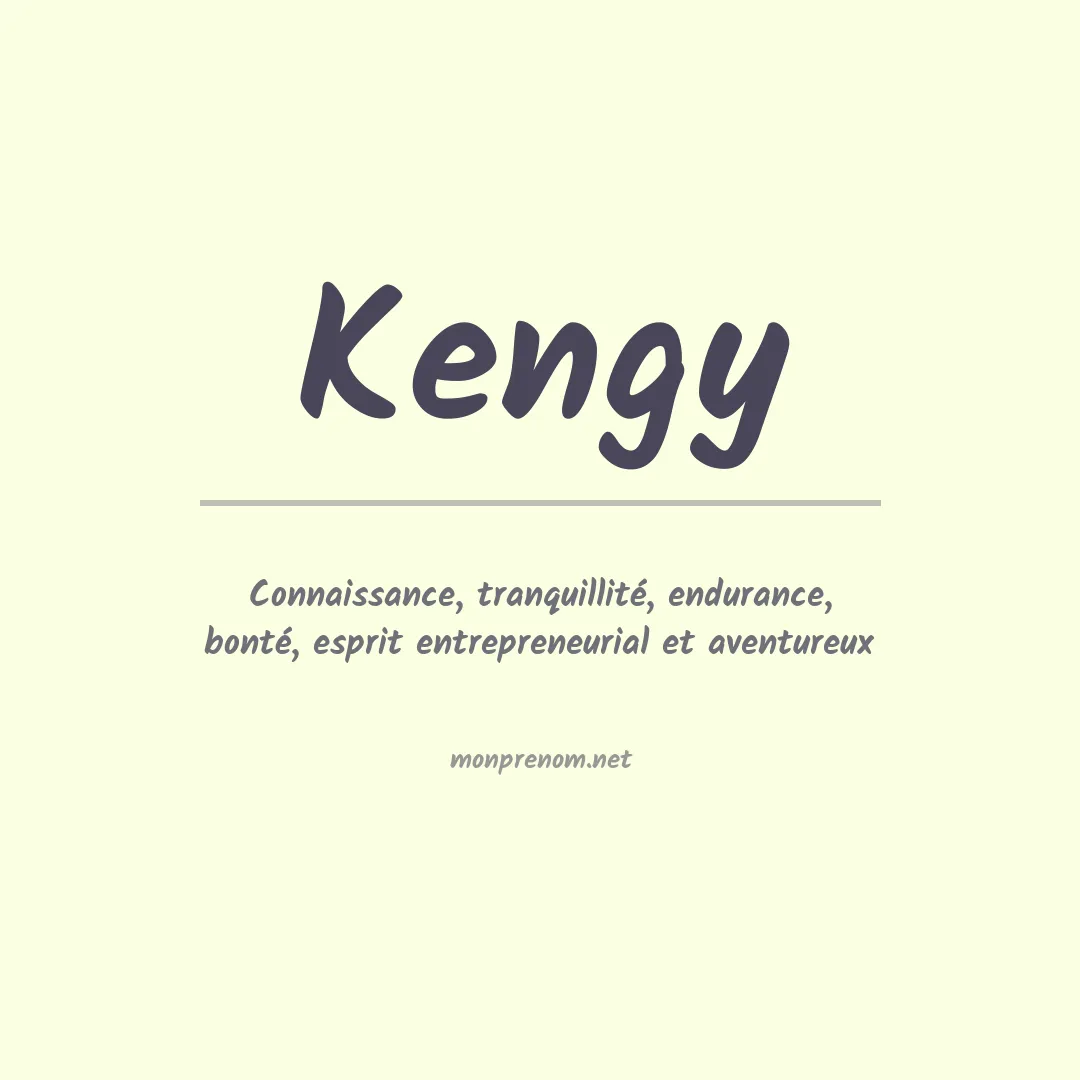 Signification du prénom Kengy