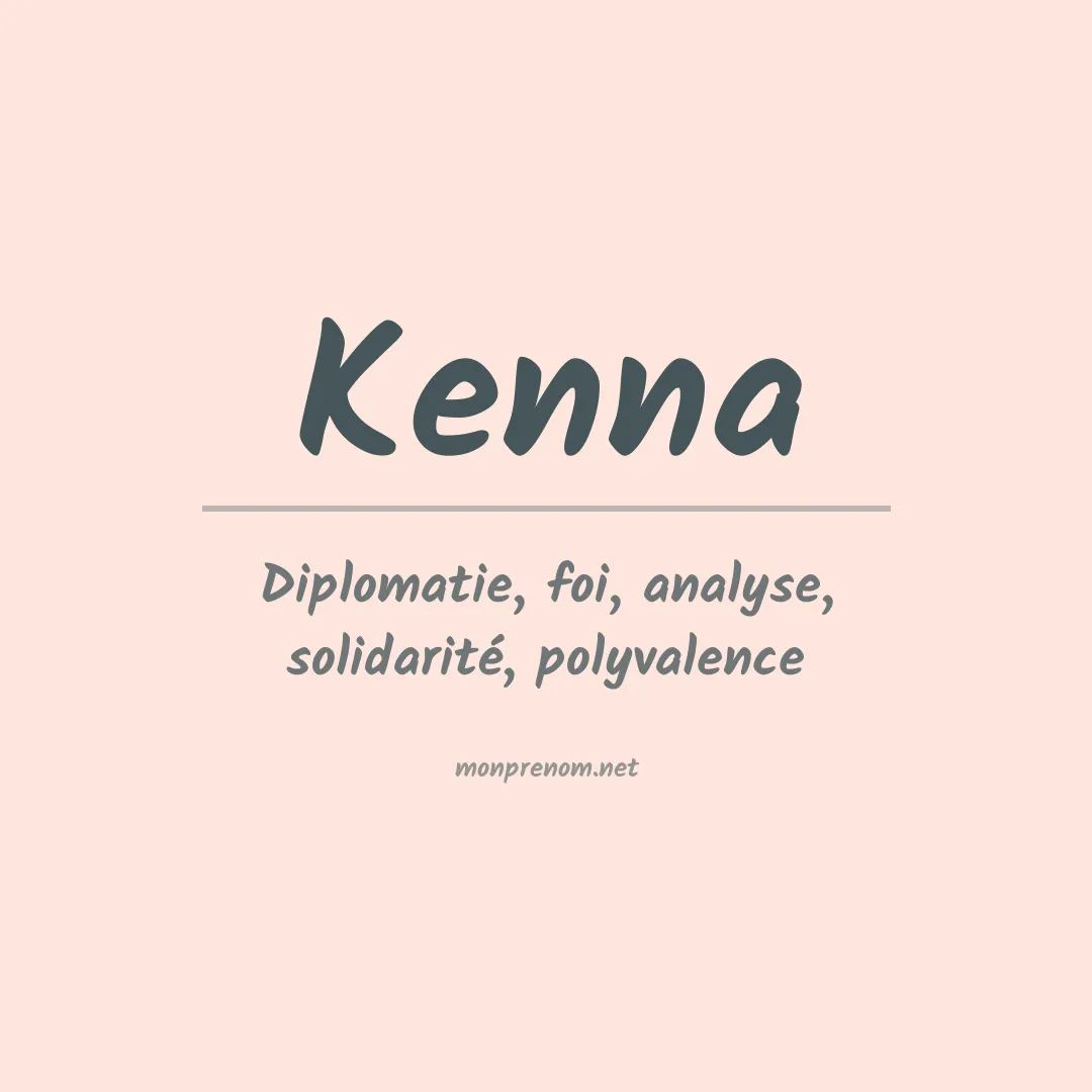 Prénom Kenna