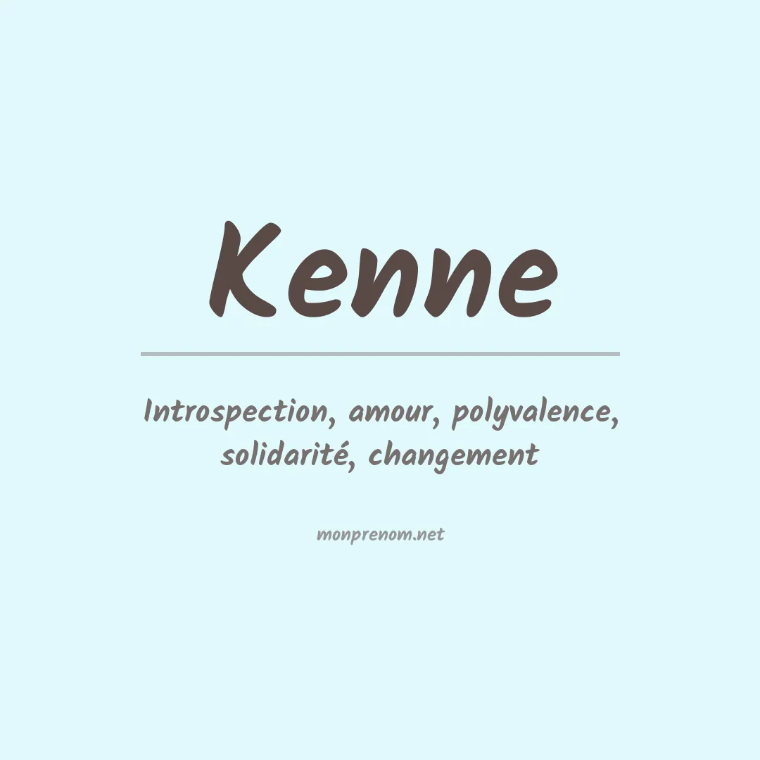 Prénom Kenne