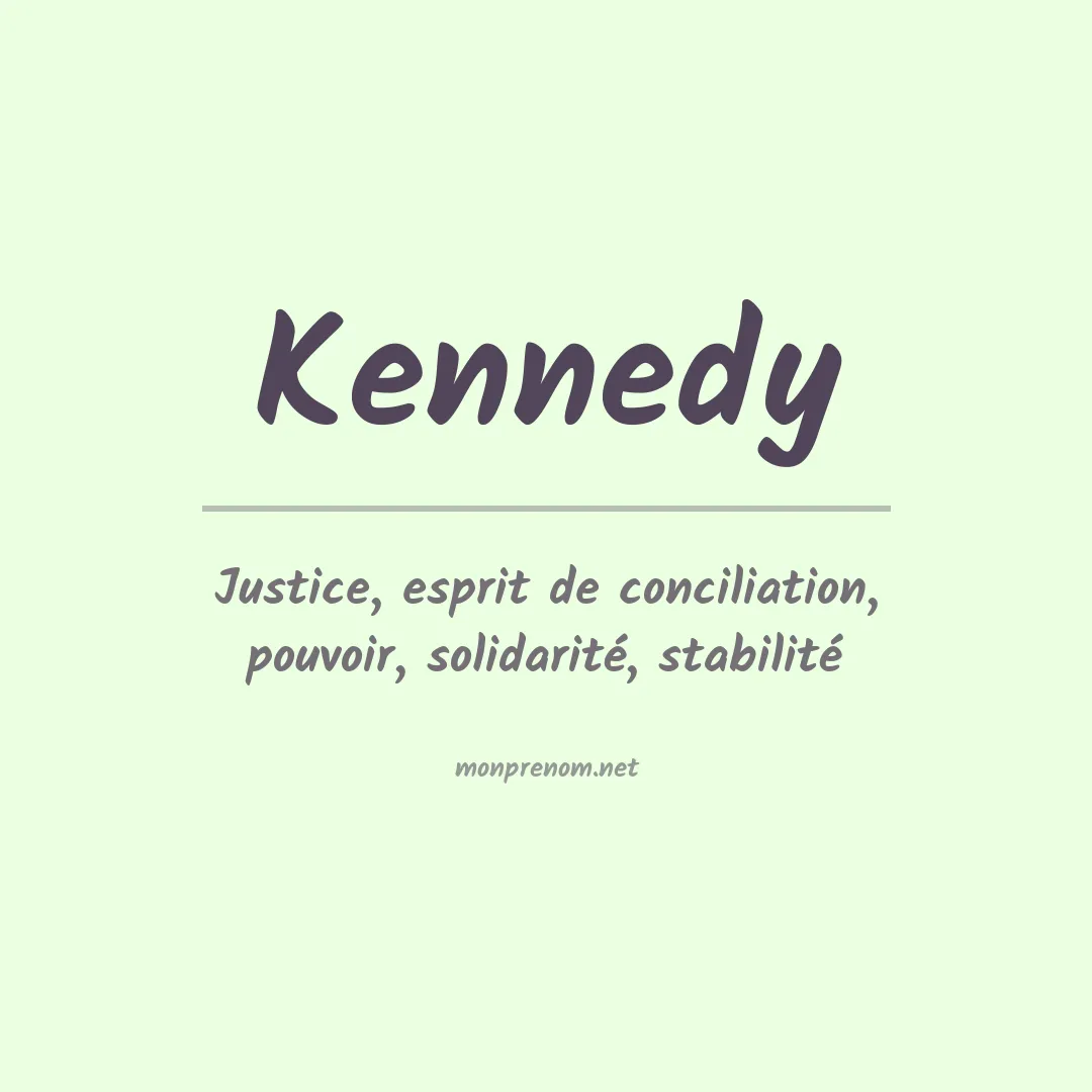 Prénom Kennedy