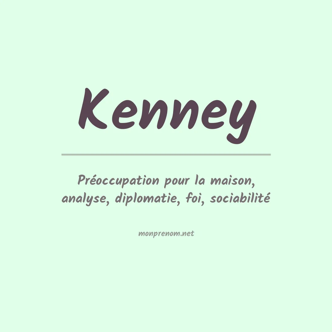 Prénom Kenney