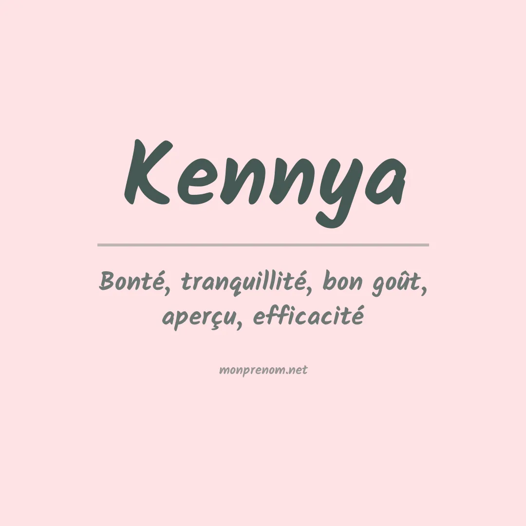 Prénom Kennya