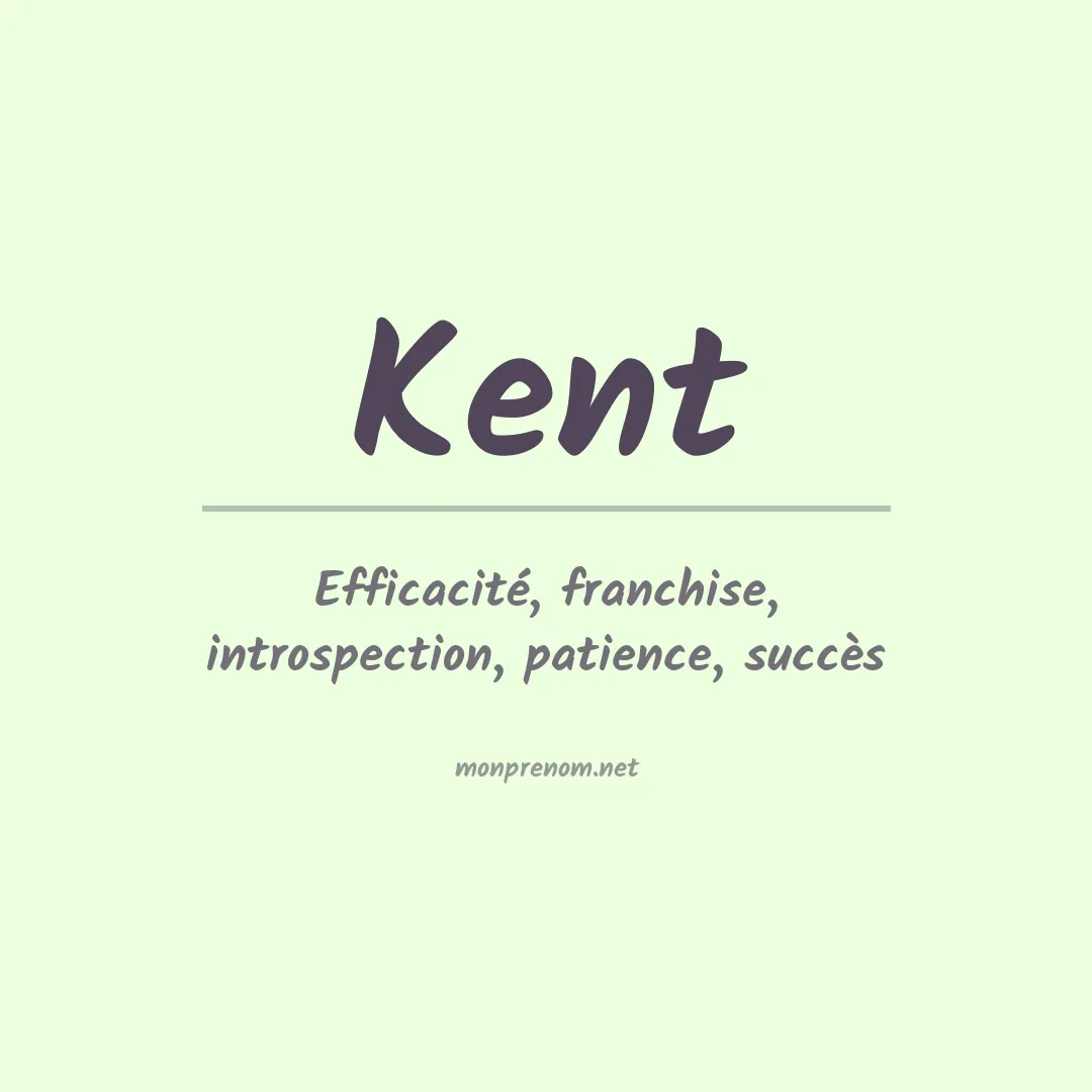Prénom Kent