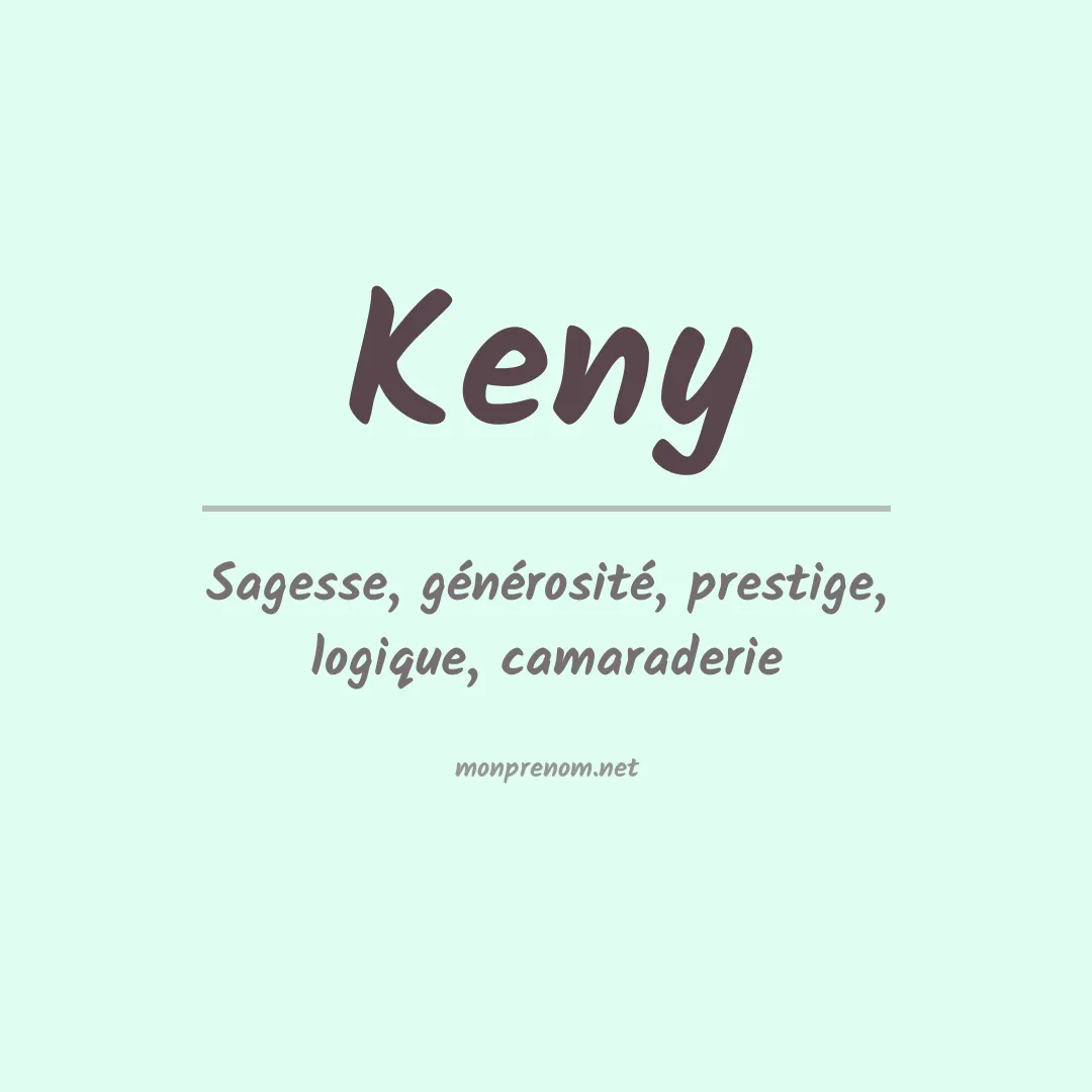 Prénom Keny