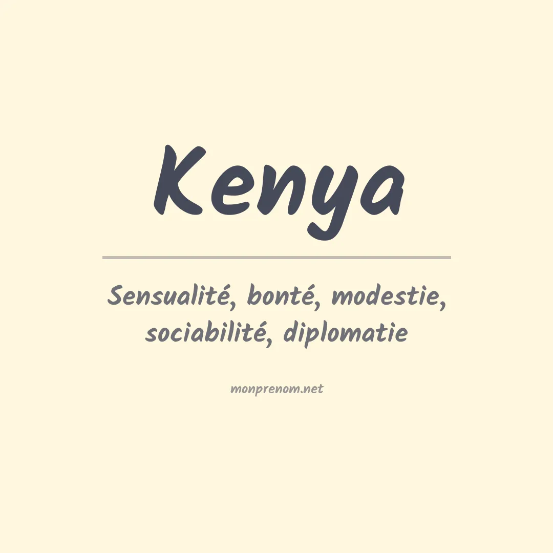 Prénom Kenya