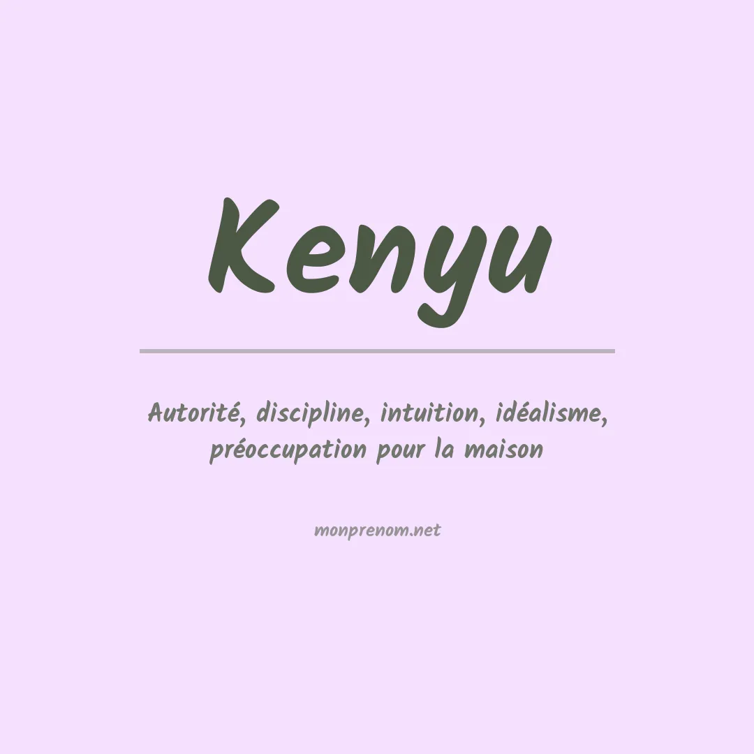 Prénom Kenyu