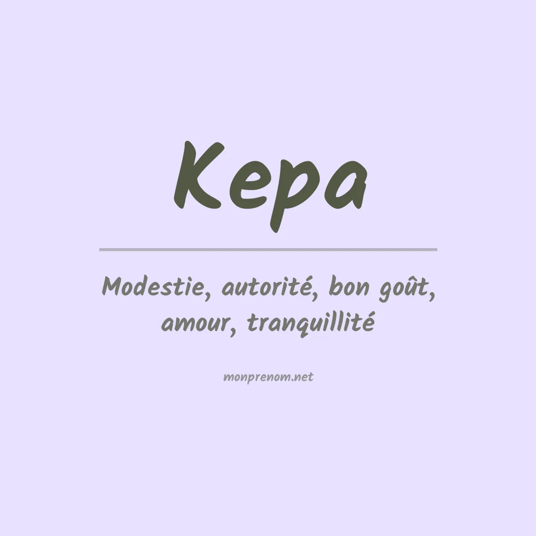 Prénom Kepa