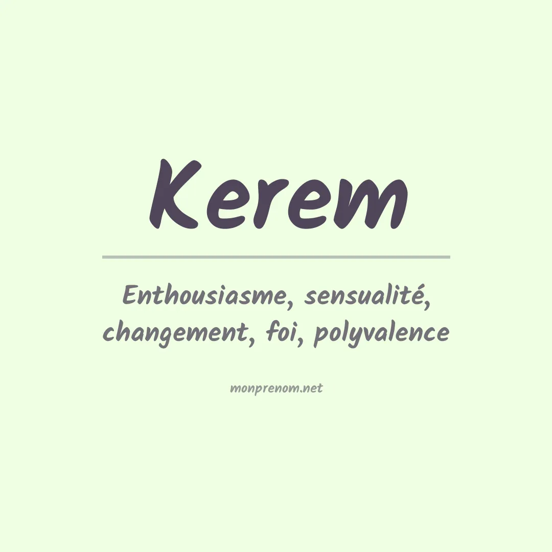 Prénom Kerem