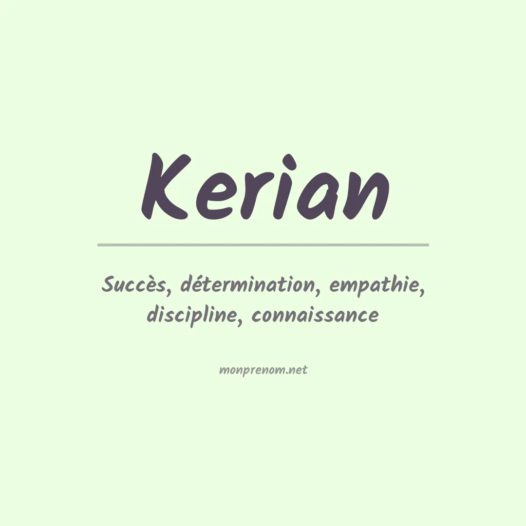 Prénom Kerian