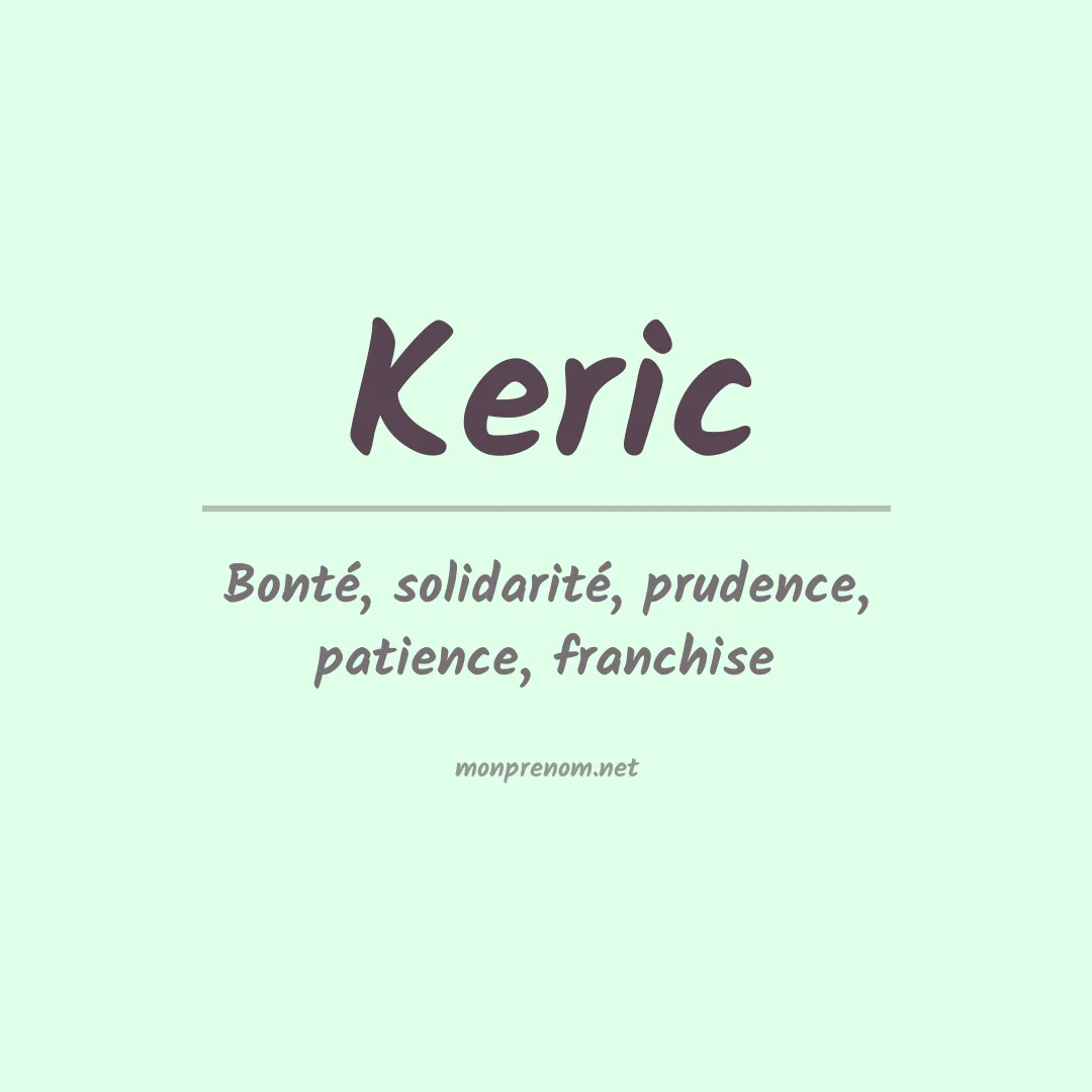 Signification du prénom Keric