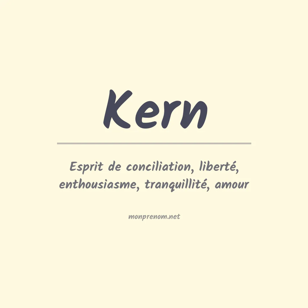 Prénom Kern
