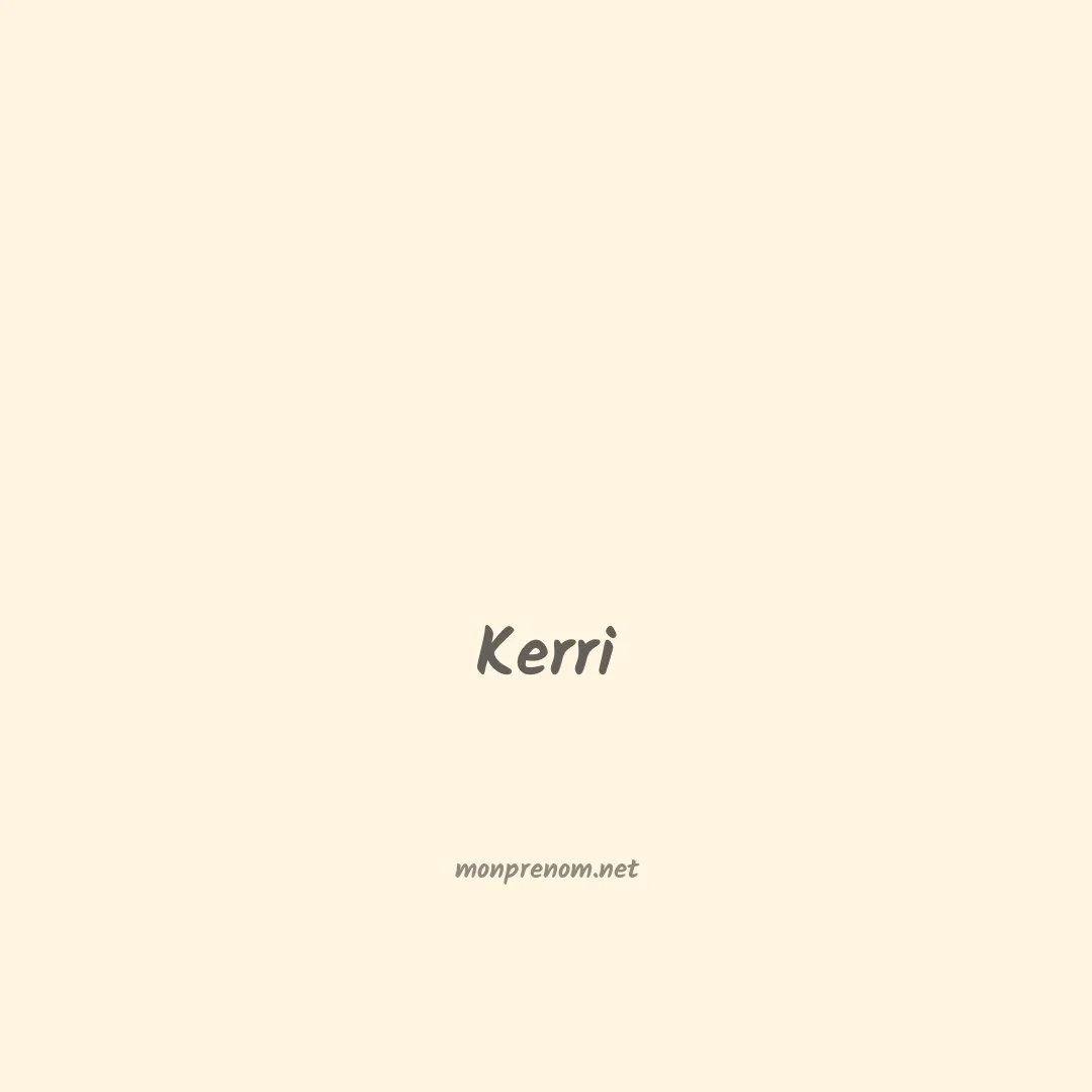 Kerri en chinois