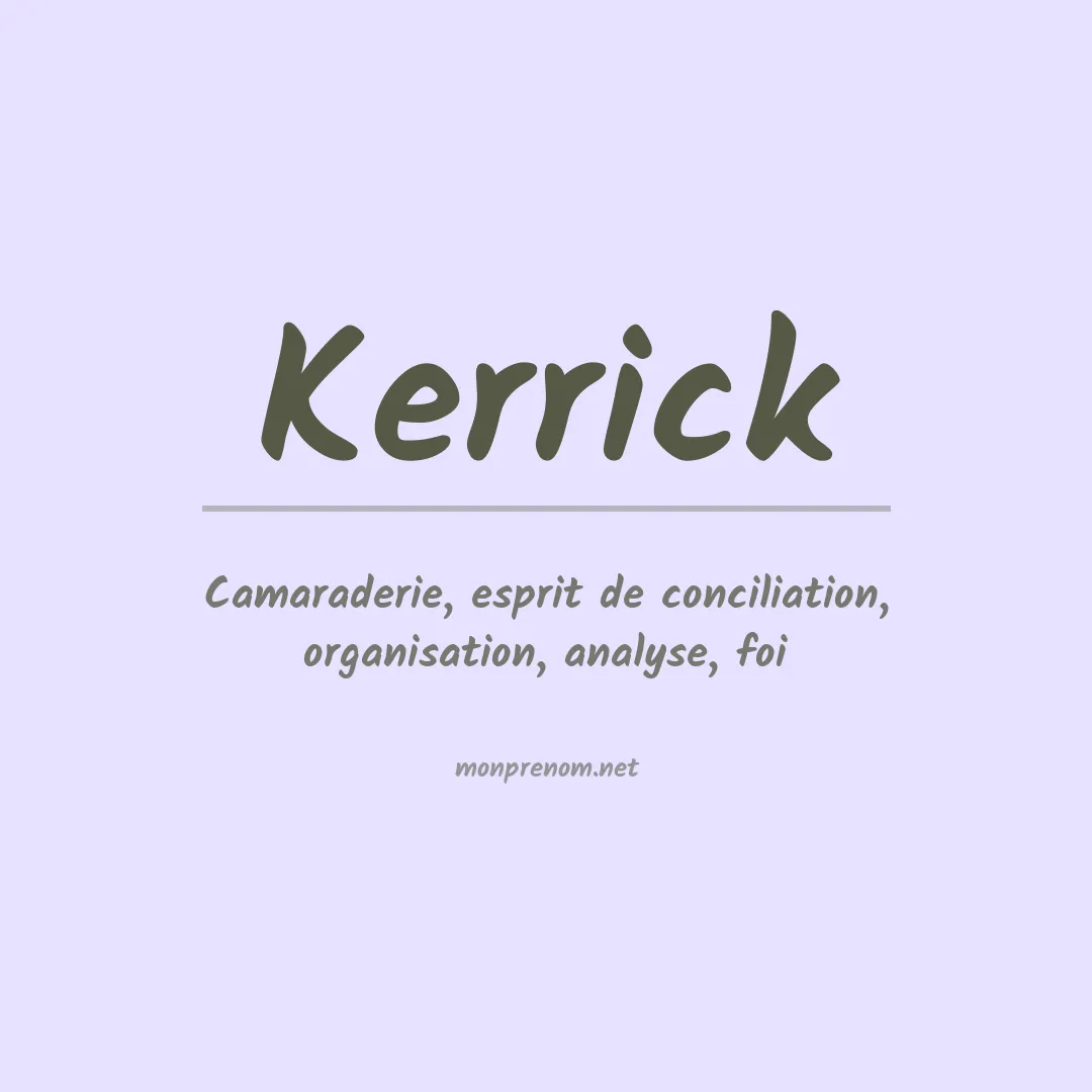 Prénom Kerrick
