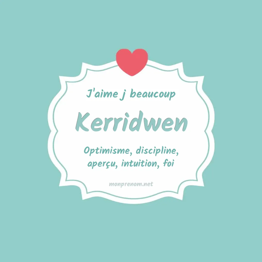 J'aime beaucoup Kerridwen