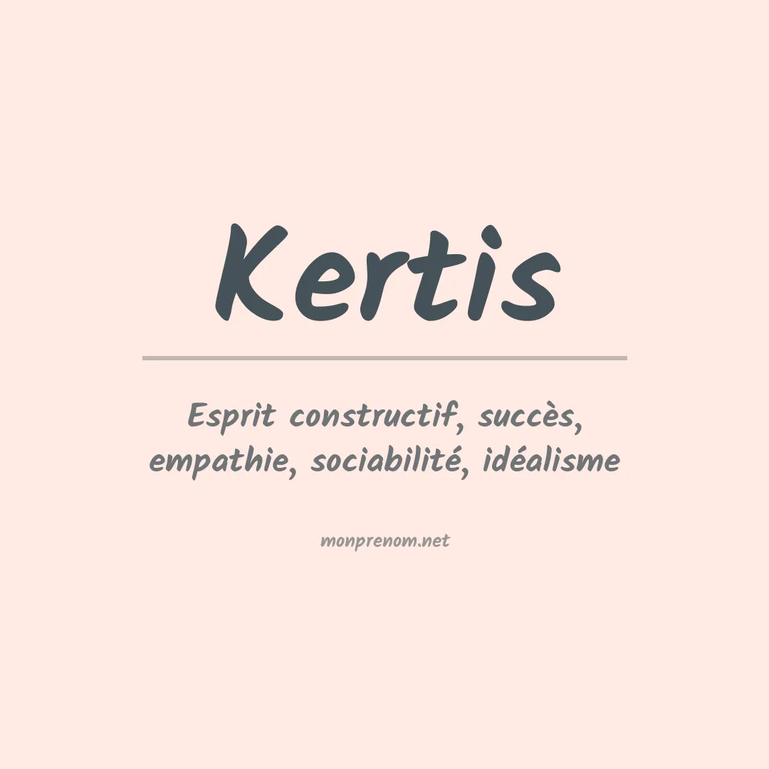 Prénom Kertis