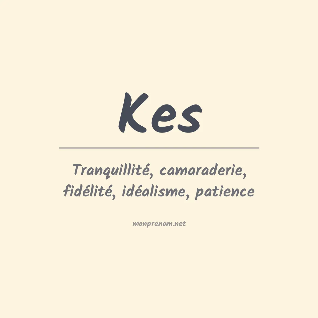 Prénom Kes
