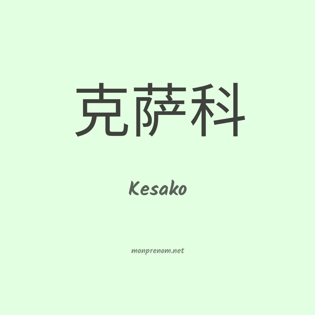 Kesako en chinois