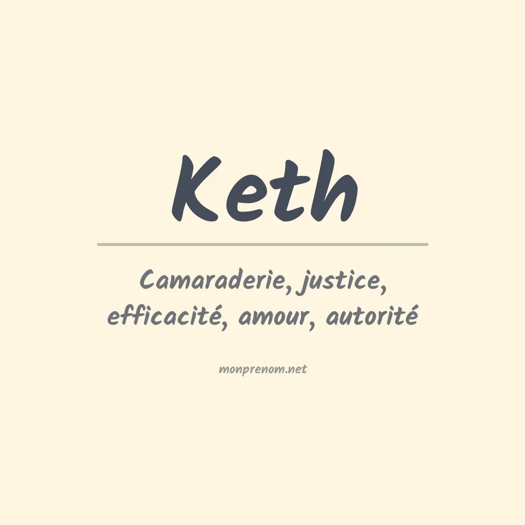 Prénom Keth