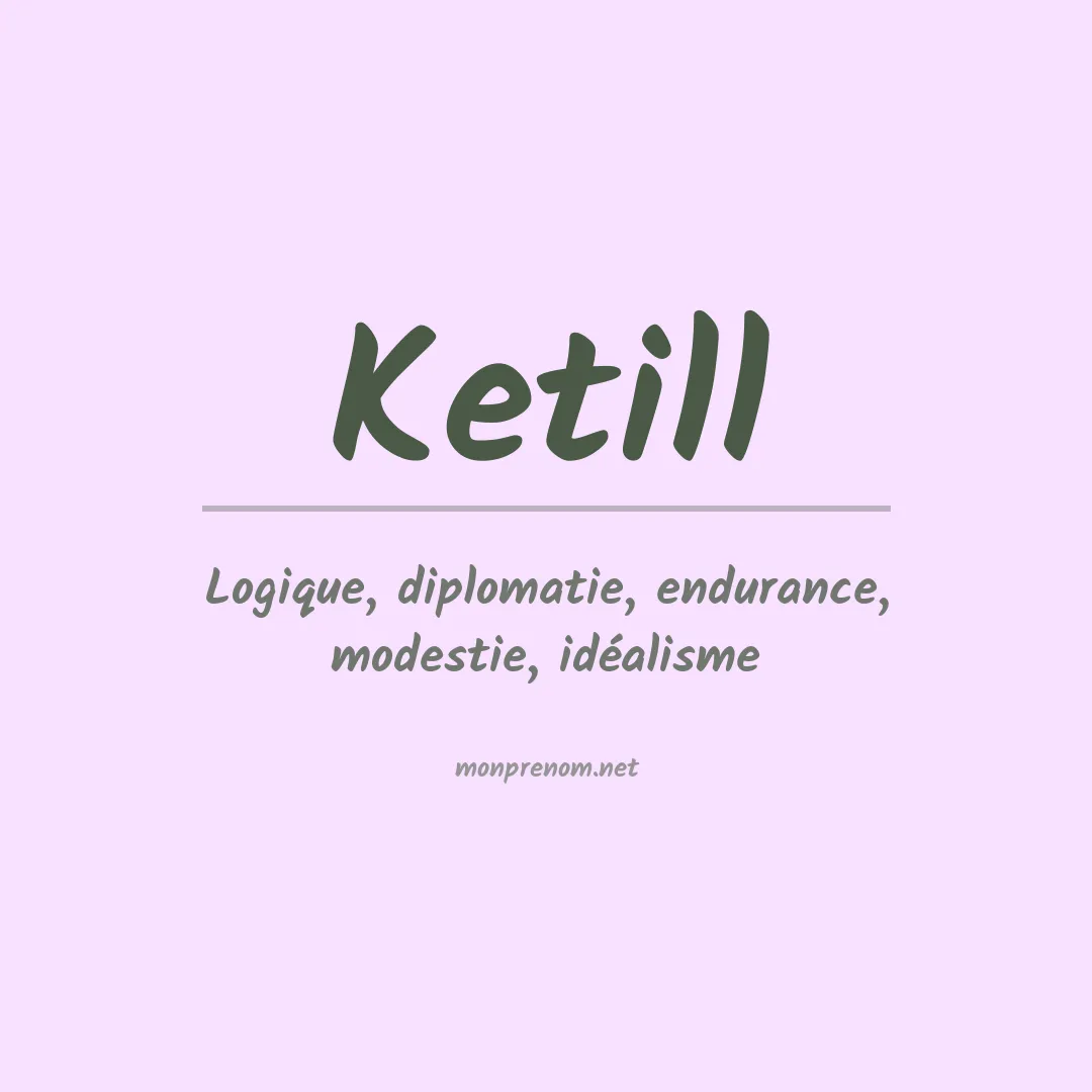 Signification du prénom Ketill
