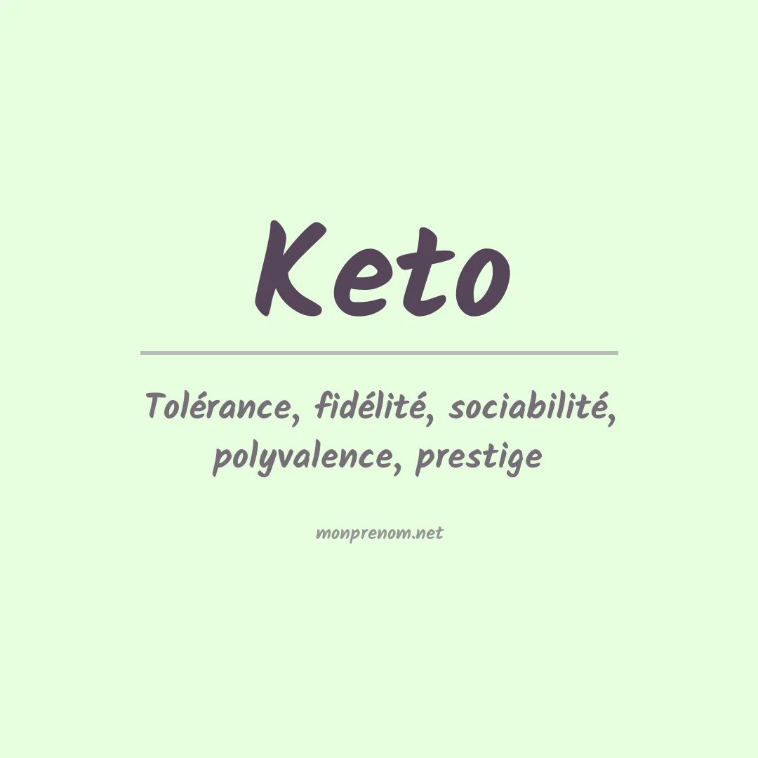 Prénom Keto
