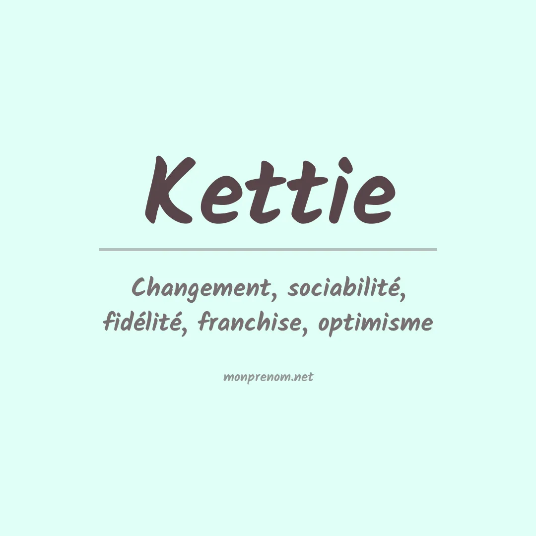 Signification du prénom Kettie