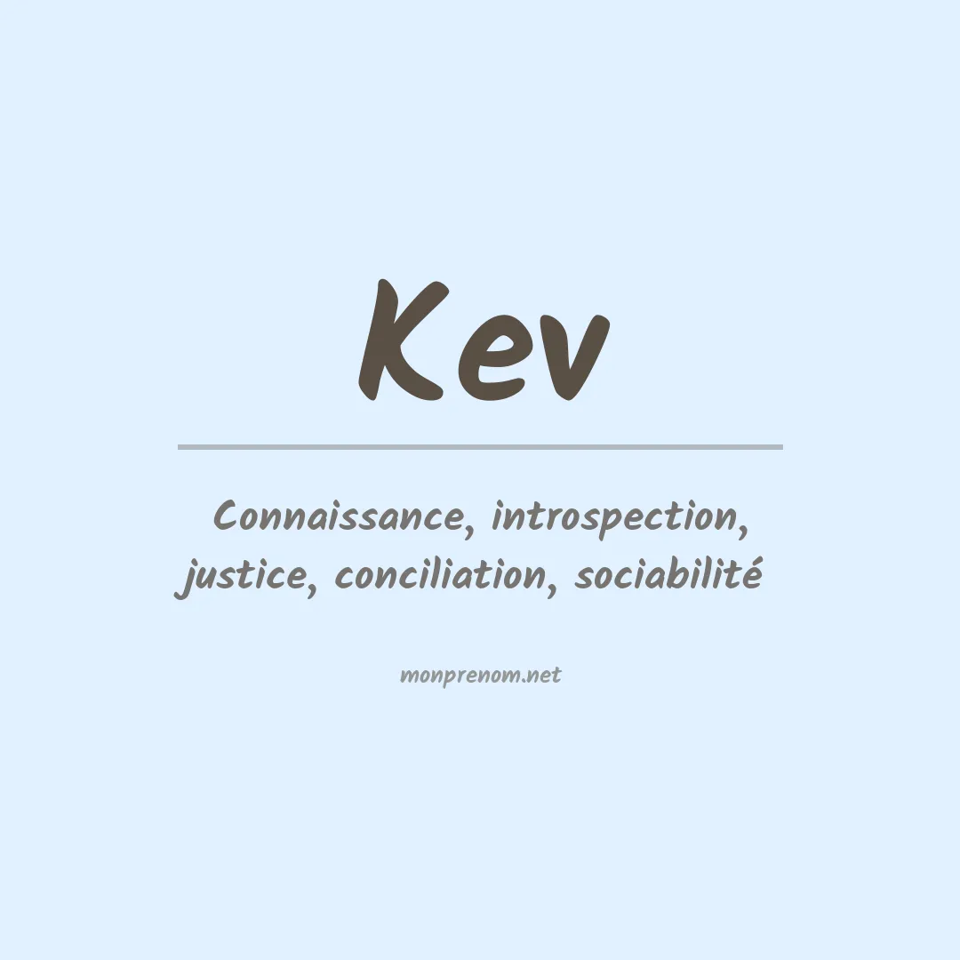 Prénom Kev