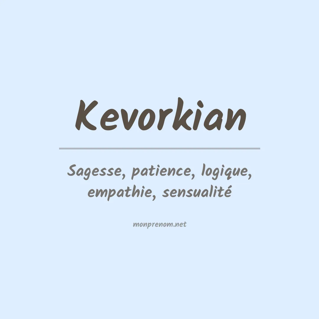 Prénom Kevorkian