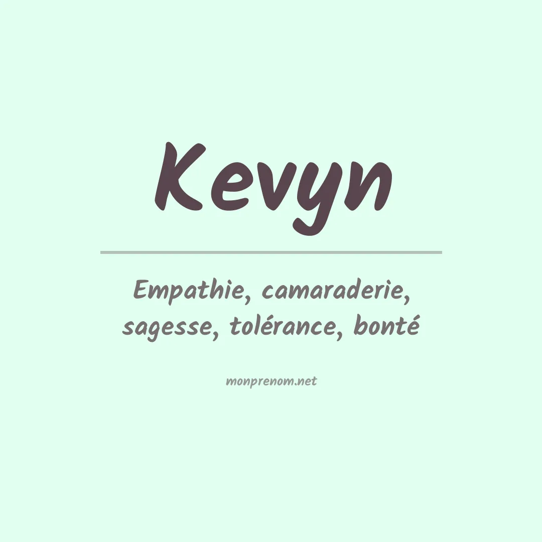 Prénom Kevyn