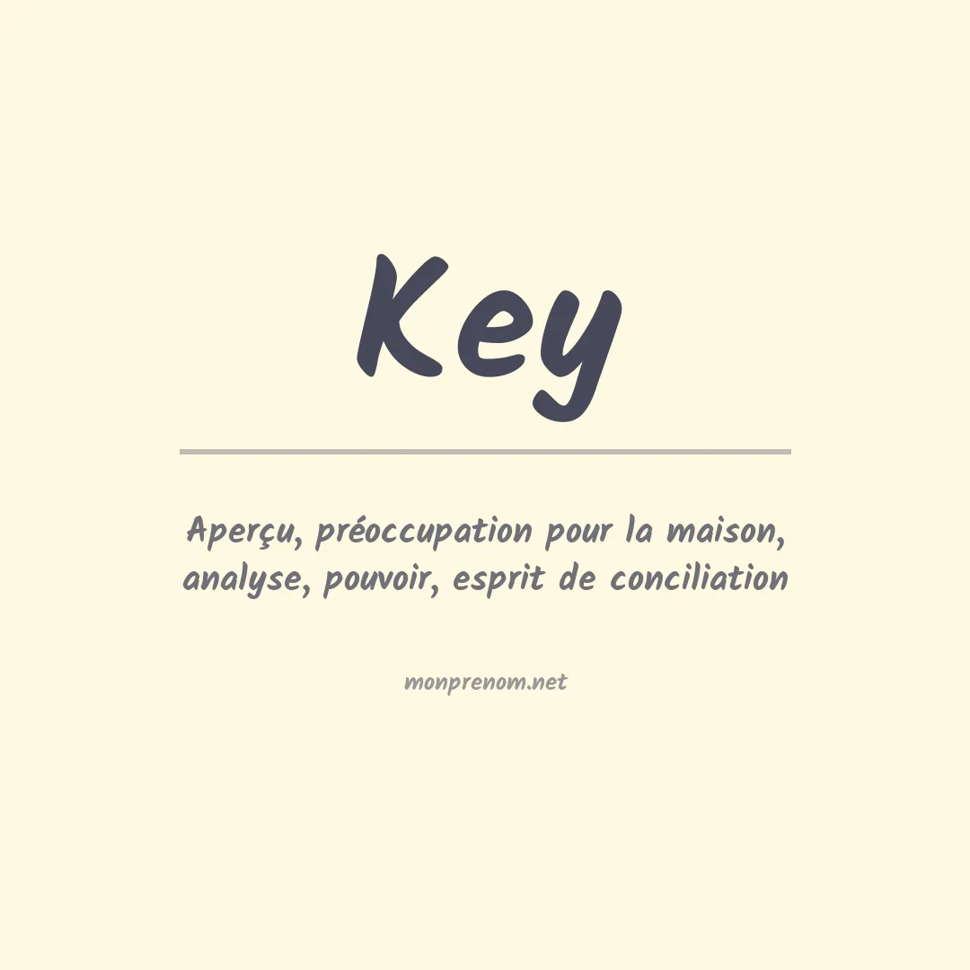 Prénom Key