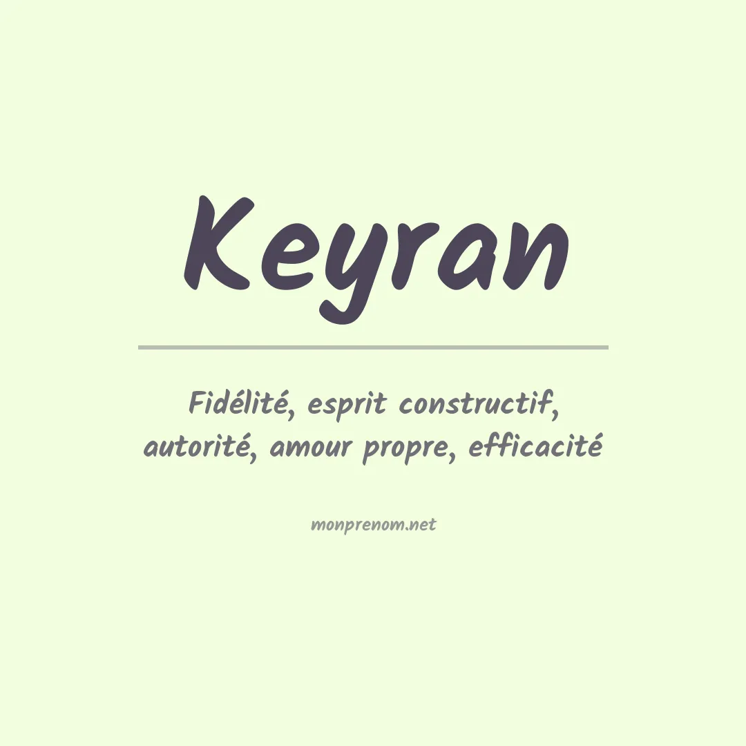 Signification du prénom Keyran