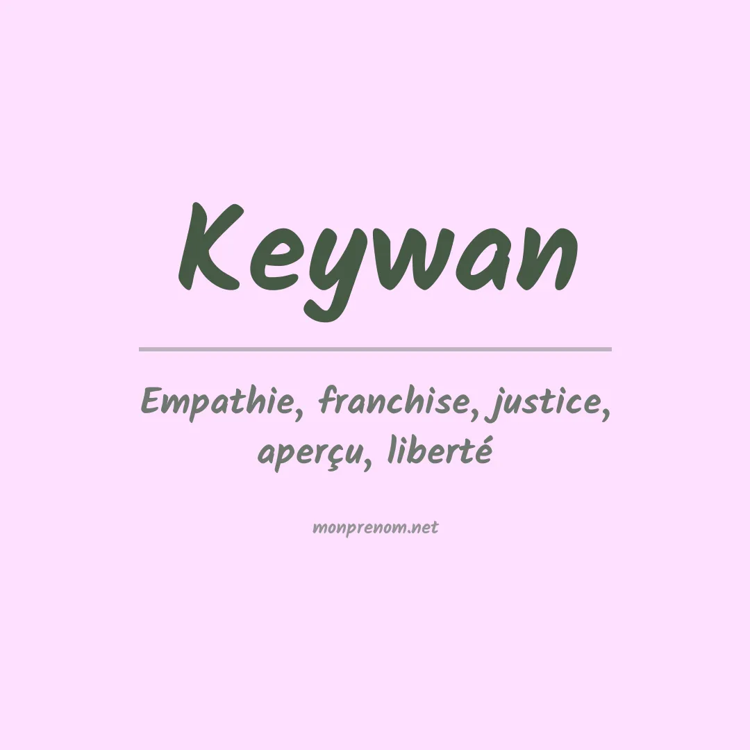 Signification du prénom Keywan