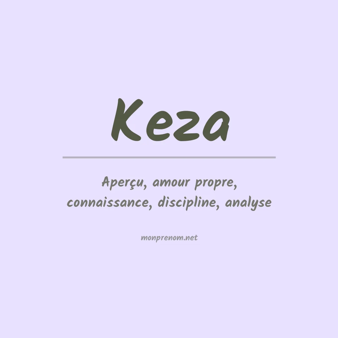 Prénom Keza