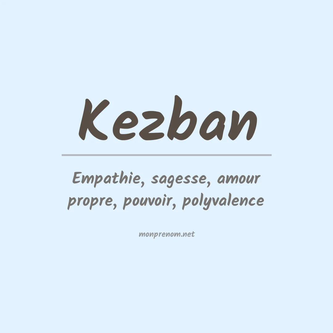 Signification du prénom Kezban