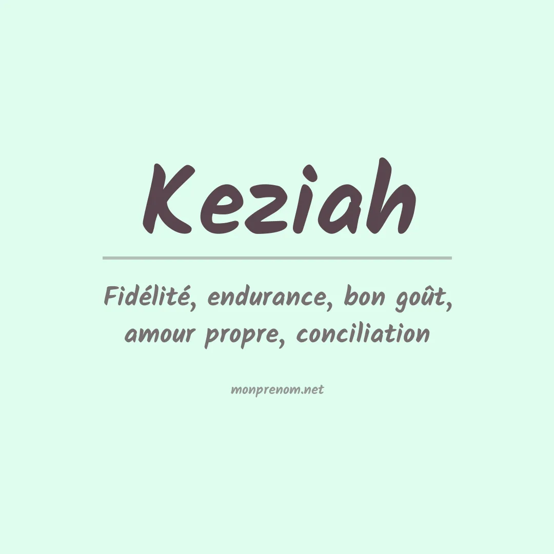 Prénom Keziah