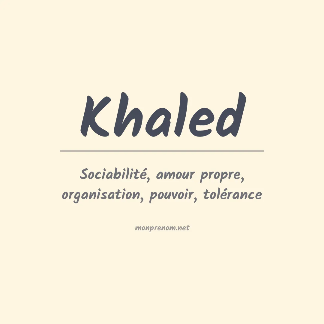 Prénom Khaled