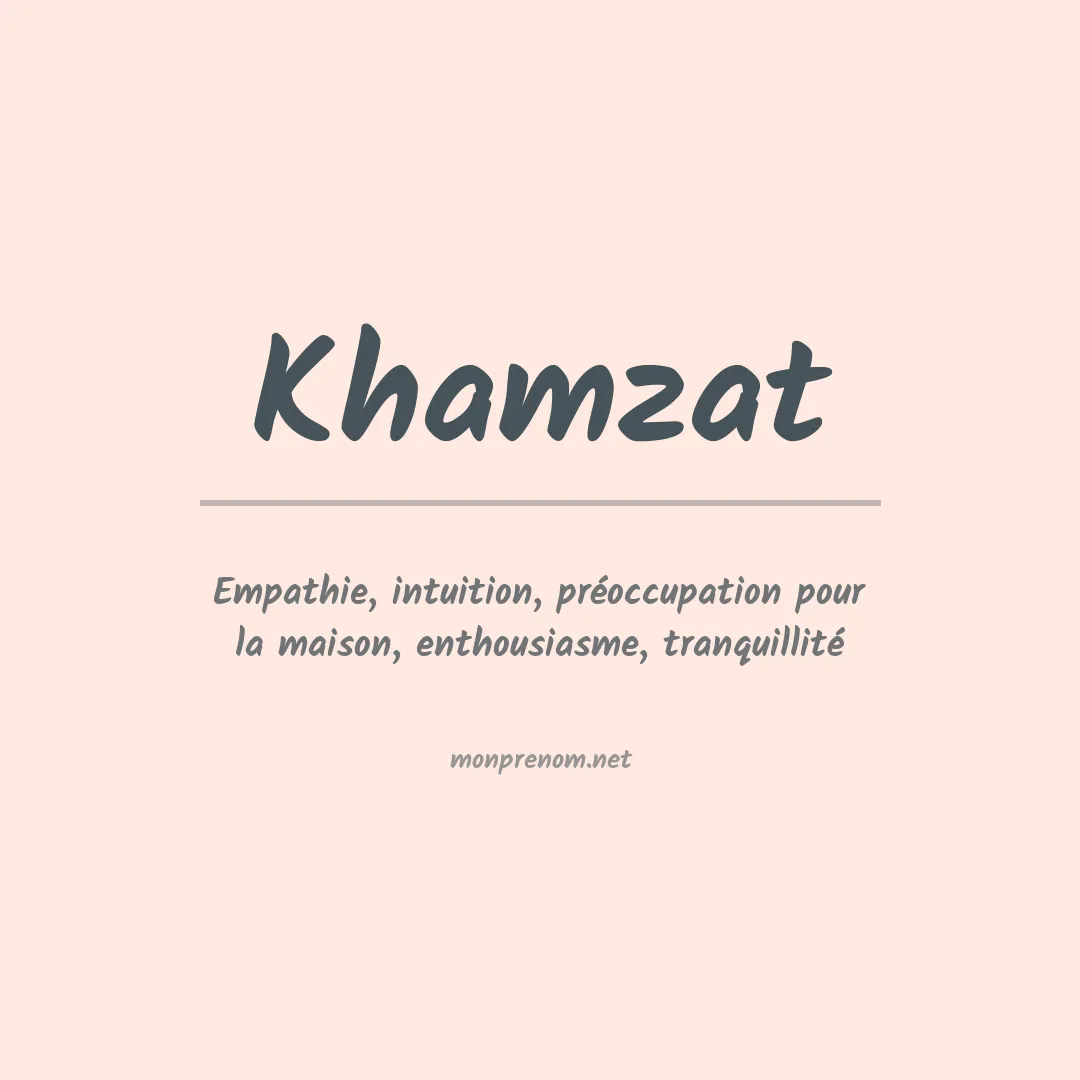 Prénom Khamzat