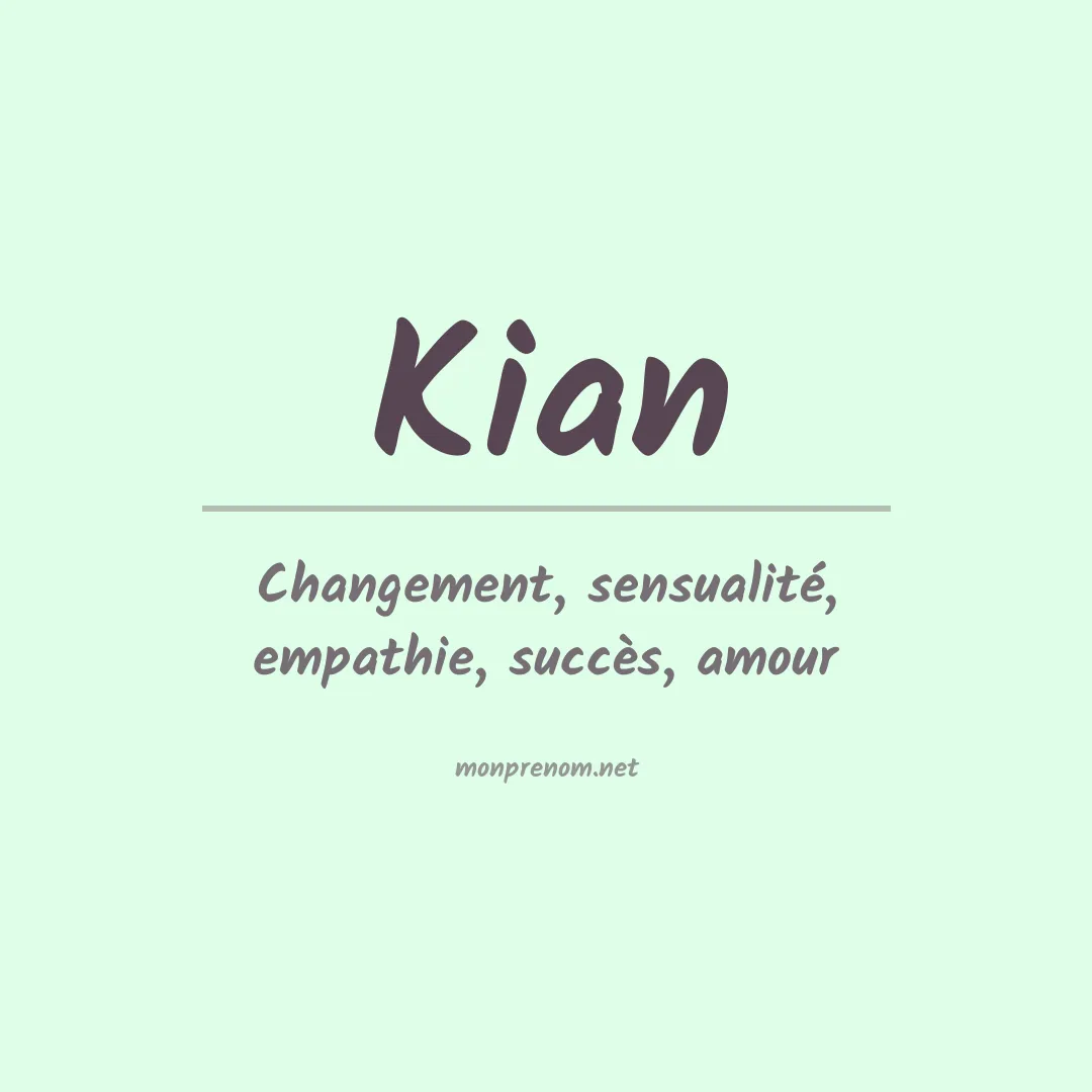 Prénom Kian