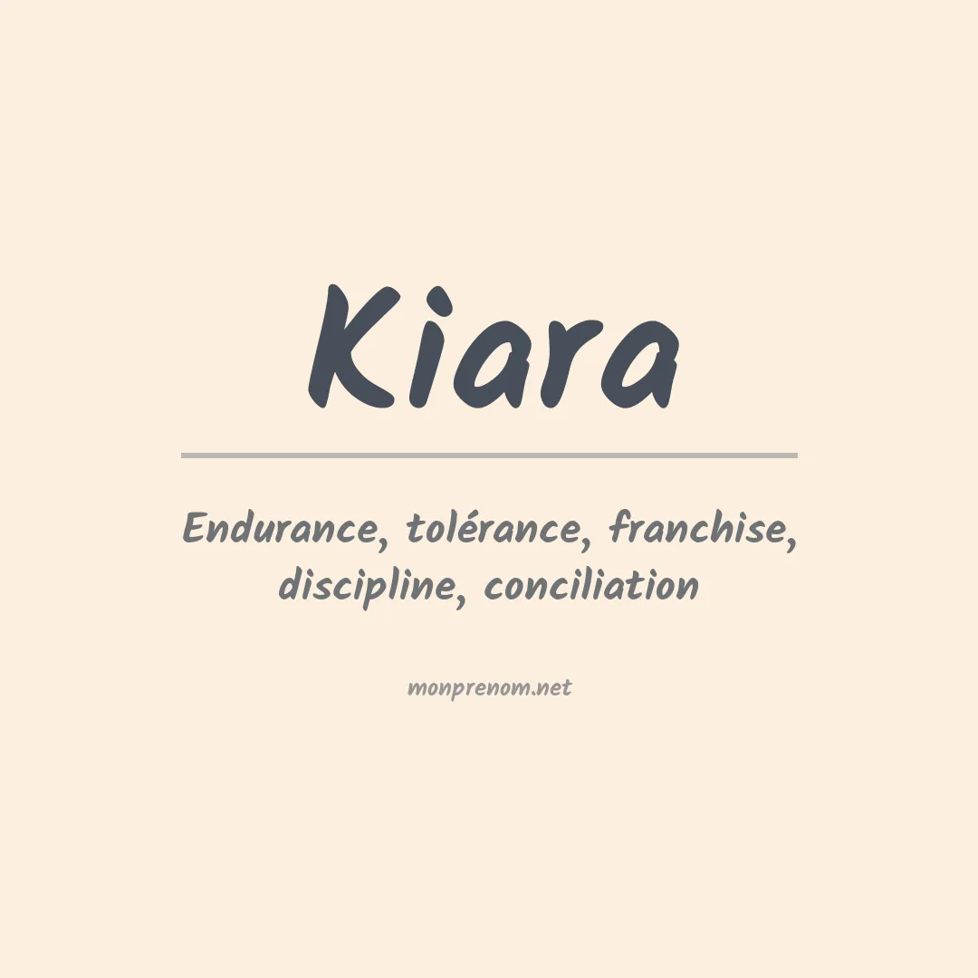 Prénom Kiara
