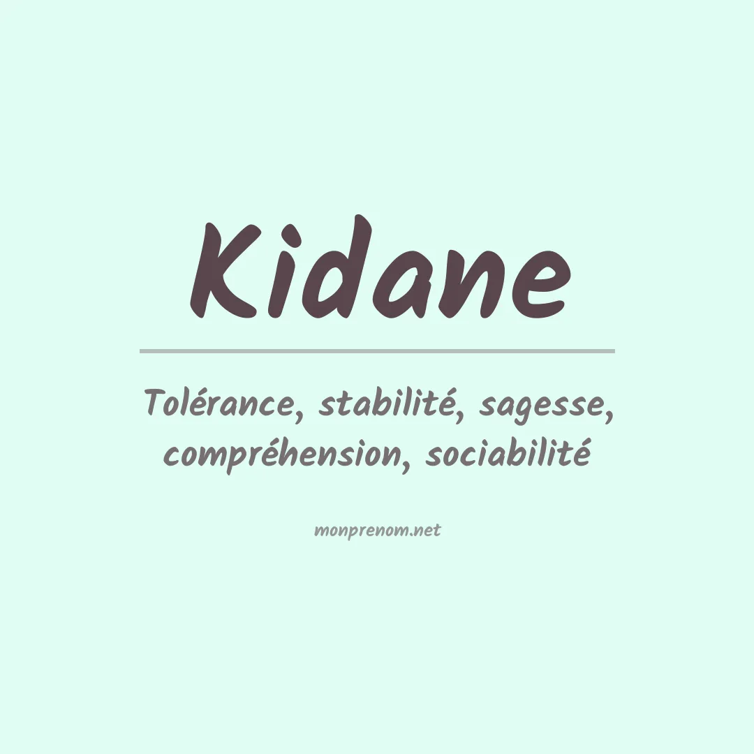 Prénom Kidane