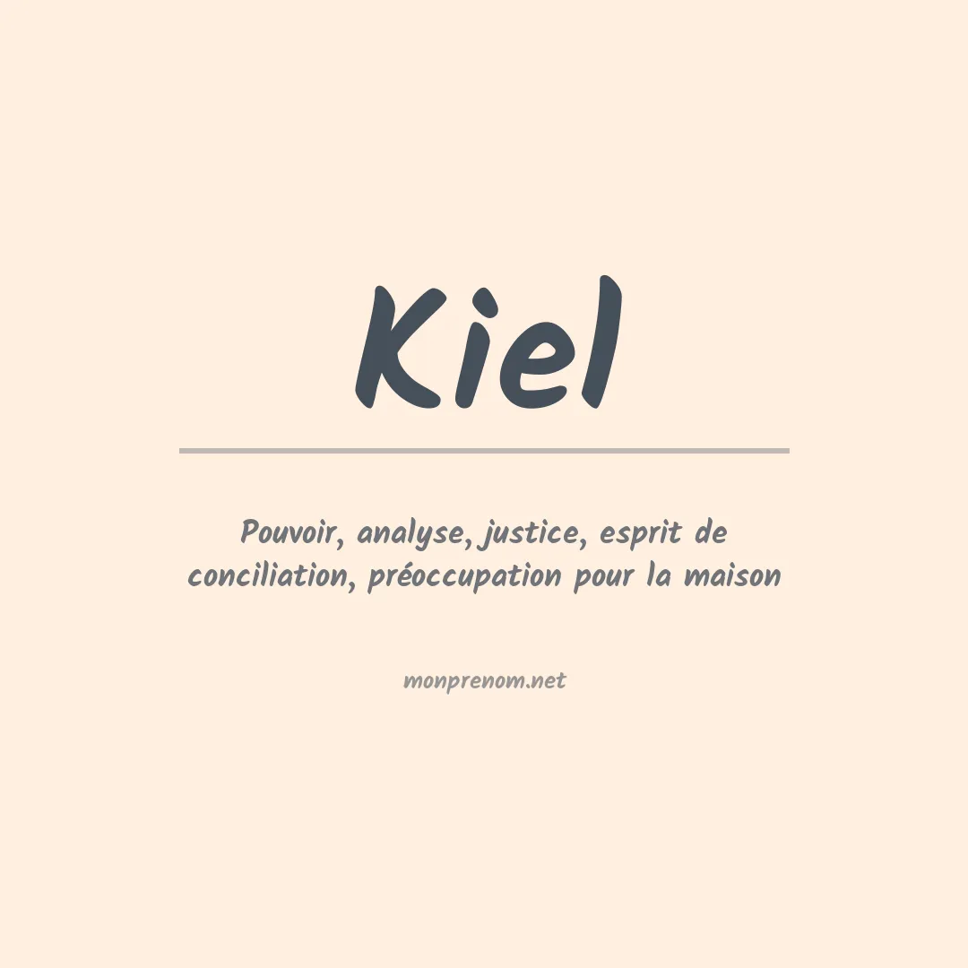 Prénom Kiel