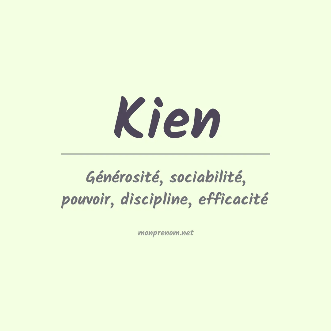 Prénom Kien